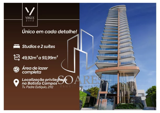 Imagem Vogue 2112 - Lançamento de apartamentos novos na batista Campos