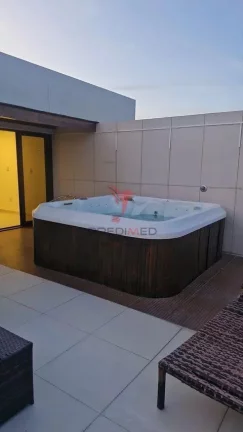 Imagem Lindo apartamento , COBERTURA ,mobilado, para aluguel, 2 quartos, área gourmet em Tambaú