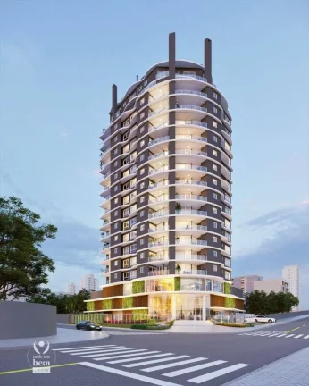 Imagem Apartamento alto padrão, sacada com churrasqueira, lavabo, 2 vagas de garagem à venda, 124 m² por R$ 1.166.014,08 - Cristo Rei - Curitiba/PR