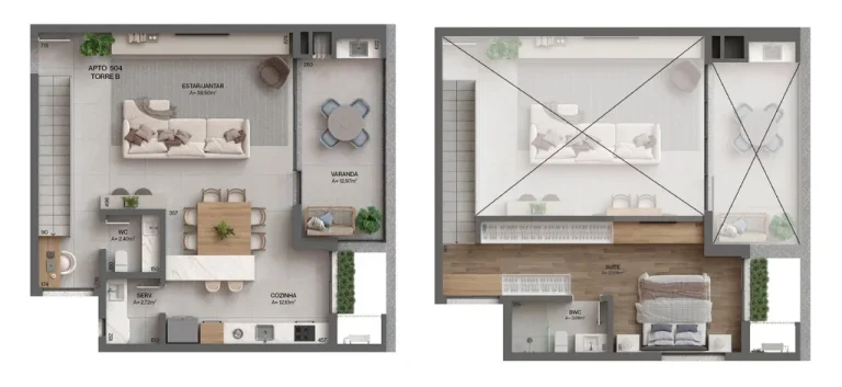 Imagem Apartamento 3 Dormitórios para venda em Florianópolis - SC