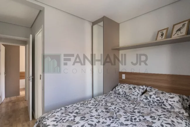 Imagem O Residencial Means do Campo oferece apartamentos de 58m² com 2 dormitórios, sendo 1 suíte, sala para 2 ambientes com varanda, cozinha ampla, 2 wc, ár