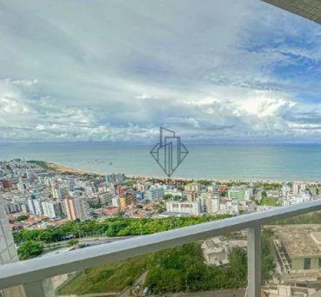 Imagem Apartamento no Condomínio Tour Geneve com jacuzzi privativa e vista definitiva para o mar da praia de Altiplanto - AP2168