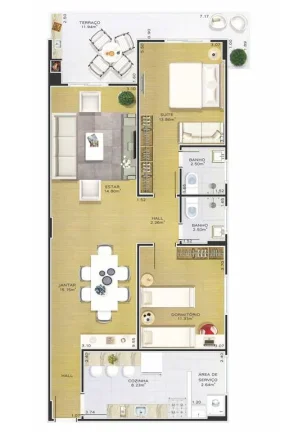 Imagem APARTAMENTO COM 118.63 m² - GUILHERMINA - PRAIA GRANDE SP