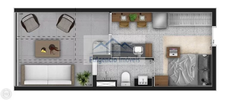 Imagem Apartamentos Studios de 30,75m² mobiliado na Av. dos Imarés - Moema