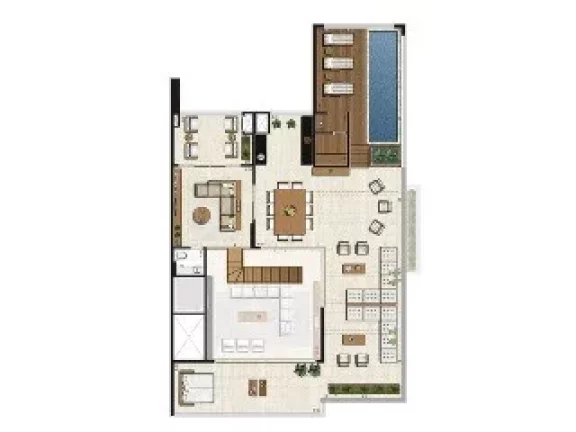Imagem Edifício Artisan Campo Belo: 3 Bedroom Apartment for Sale in São Paulo-SP with 3 Suites, 4 Bathrooms, 2 Parking Spaces, 158.00 m²