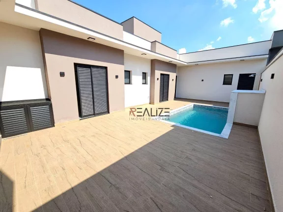 Imagem Casa térrea com 3 suítes e escritório à venda, 205 m² por R$ 1.600.000 - Condomínio Residencial Evidências - Indaiatuba/SP