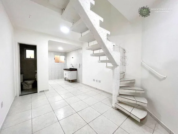 Imagem Casa de condomínio com 2 dormitórios à venda, 65 m² por R$ 370.000 - Canto do Forte - Praia Grande/SP