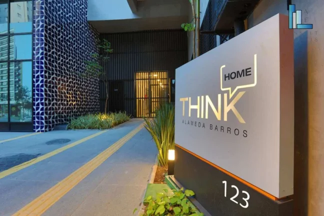Imagem Apartamento mobiliado para morar e investir à venda em São Paulo, perto da estação de metrô Santa Cecília com 24m2