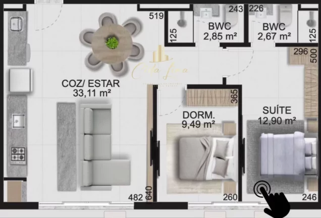 Imagem BARRA 4 CLUB RÉSIDENCE, apartamento á venda na planta, na Barra da Lagoa.