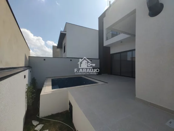 Imagem Casa em condomínio fechado à em Sorocaba-SP! Casa nova com 3 suítes, piscina e área gourmet