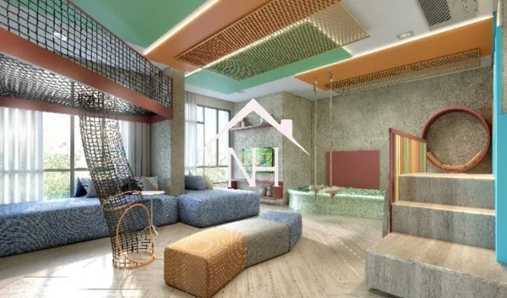 Imagem apartamento de 77m c/ 2 suites, terraço gourmet, coworking,bicicletário,piscina,brinquedoteca,playground,academia,deck, churrasqueira,delivery, lounge