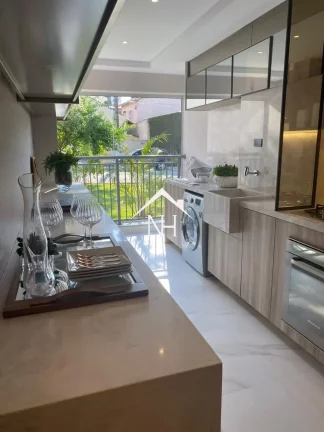 Imagem apartamento 156m com hall privativo, 3 suítes, terraço gourmet,2 vagas,q uadra recreativa, Brinquedoteca, solarium,Espaço Pet,Fitness,piscina,infantil