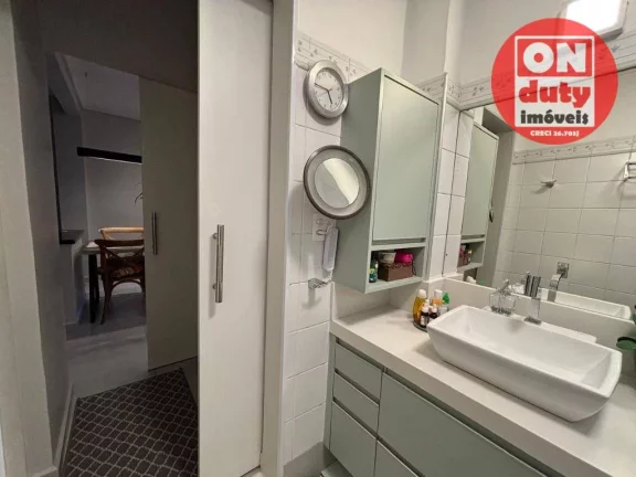 Imagem QUADRA DA PRAIA Apartamento com 1 dormitório à venda, 59 m² - Boqueirão - Santos/SP