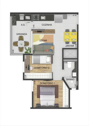 Imagem APARTAMENTO RESIDENCIAL em Santo André - SP, Vila Curuçá