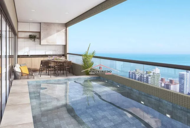 Imagem Cobertura à venda, 230 m² por R$ 4.140.675,00 - Canto do Forte - Praia Grande/SP