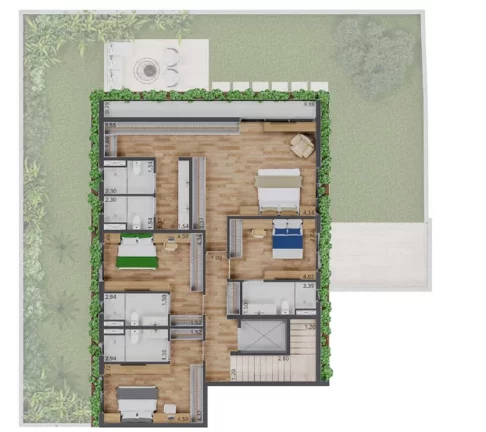 Imagem Apartamento de luxo à venda em São Paulo-SP no bairro Jardim Guedala 4 quartos, 4 suítes, 6 banheiros, 4 vagas de garagem, 427,67 m² Condomínio Casa Arbo