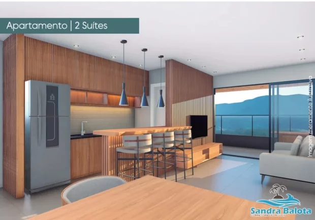 Imagem apartamentos com 1 e 2 dormitórios no centro de Ubatuba