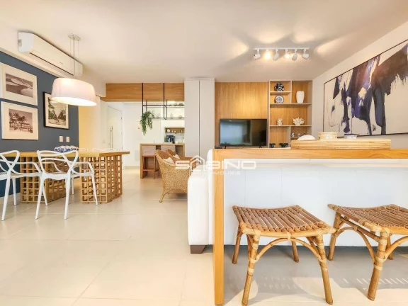 Imagem Apartamento Pé na Areia para Locação, com 3 Dormitórios 1 Suíte 123m² - Riviera de São Lourenço - Bertioga SP