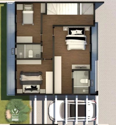 Imagem Lindo sobrado 139 m² com 3 quartos (1 suíte) à venda por R$ 799.000 - Uberaba - Curitiba/PR