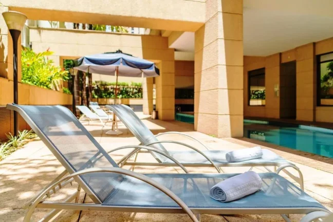 Imagem Flat disponível para venda no Mercure São Paulo Moema Times Square Hotel, com 42m², 1 dormitório e 1 vaga de garagem