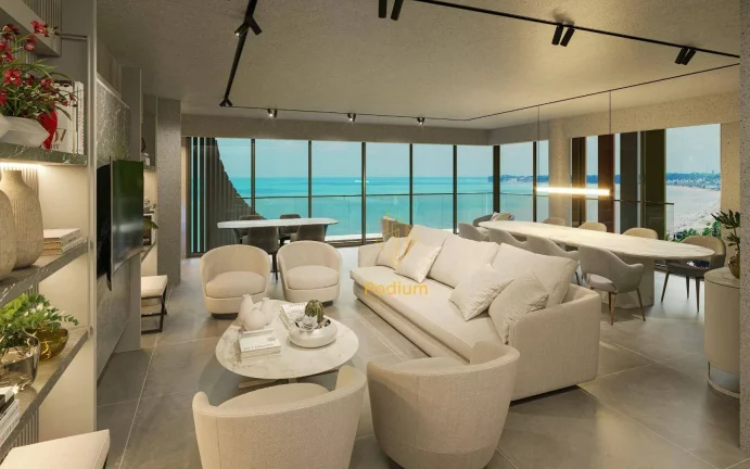 Imagem Cobertura Duplex com piscina e elevador privativo a beira mar da praia do Cabo Branco -CO0097