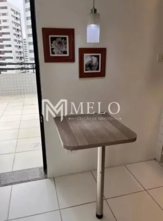 Imagem PARNAMIRIM - Flat com 1qto, 1vaga sendo a ÚNICA unicade com mega varanda