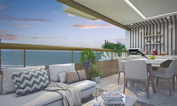 Imagem APARTAMENTO COM 133.45 m² - GUILHERMINA - PRAIA GRANDE SP