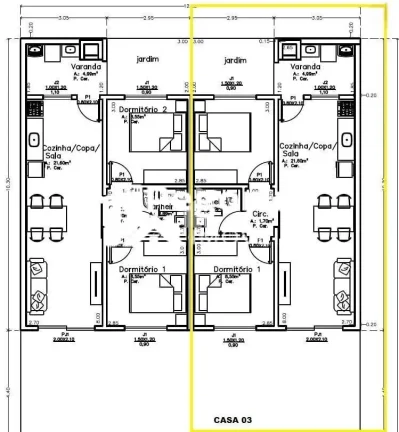 Imagem Casa Térrea Com 02 quartos no bairro Continental, Itapoá/SC