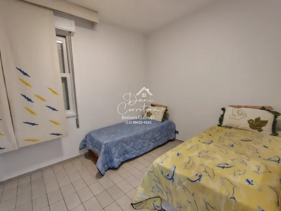 Imagem Imperdível! Apartamento de 3 quartos com suíte e 2 salas em Pitangueiras, Guarujá-SP. 100m² de conforto e elegância.