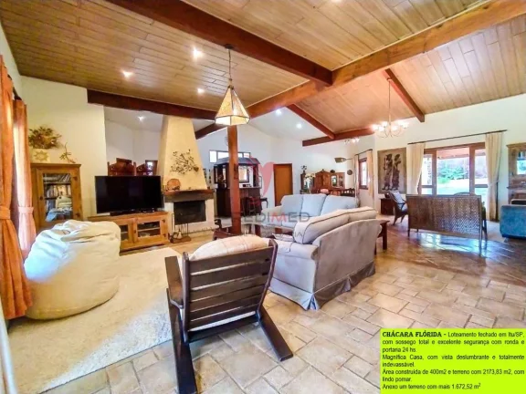Imagem VENDO Magnífica Casa plana em Itu/SP, com piscina , vista deslumbrante e sossego total