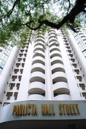 Imagem Flat disponível para venda no Hotel Paulista Wall Street na Bela Vista, com 55m², 1 dormitório e 1 vaga de garagem