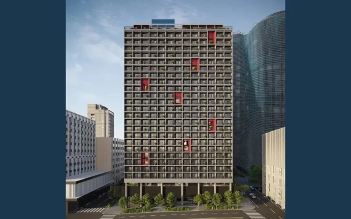 Imagem Studio em frente ao edifício Copan - 25,59M², Academia, SPA, Lavanderia.