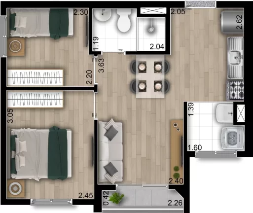 Imagem APARTAMENTO RESIDENCIAL em São Paulo - SP, Vila Carrão