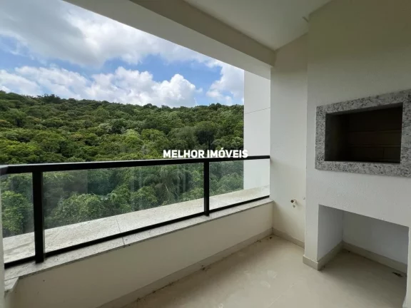 Imagem Apartamento Novo com churrasqueira a carvão na sacada com linda vista pra reserva