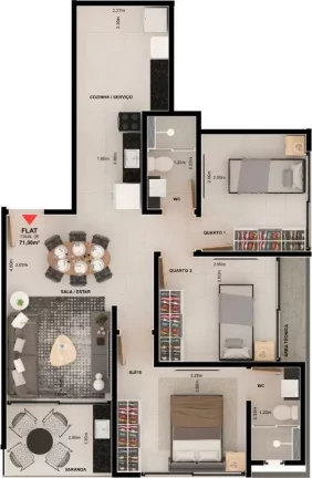 Imagem Apartamento à venda, 60 m² por R$ 662.500,00 - Jardim Oceania - João Pessoa/PB
