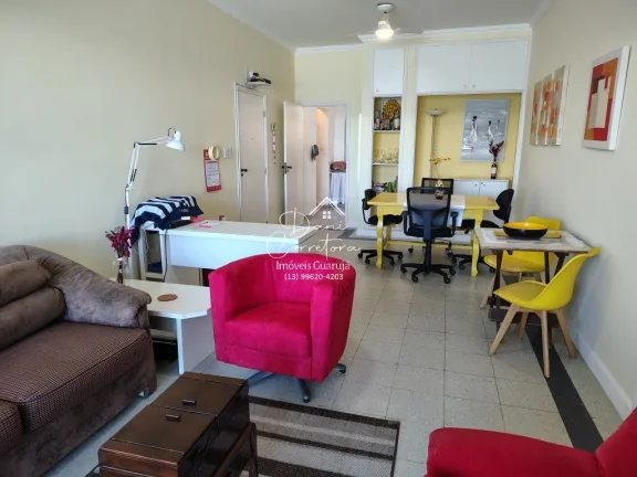 Imagem Apartamento à venda em Guarujá-SP, Pitangueiras: 2 quartos, 1 suíte, 2 salas, 3 banheiros, 1 vaga de garagem, 110 m² de área.