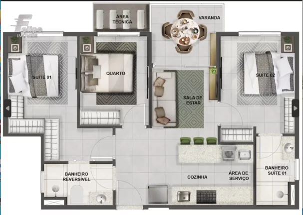 Imagem MARAVILHOSO APARTAMENTO EM ITAPARICA / VILA VELHA - ES