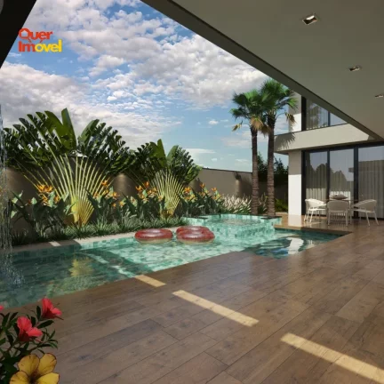 Imagem Luxuosa Casa em Condomínio à Venda em Ribeirão Preto-SP, Bairro Condomínio Guaporé: 4 Quartos, 4 Suítes, 3 Salas, 460m².