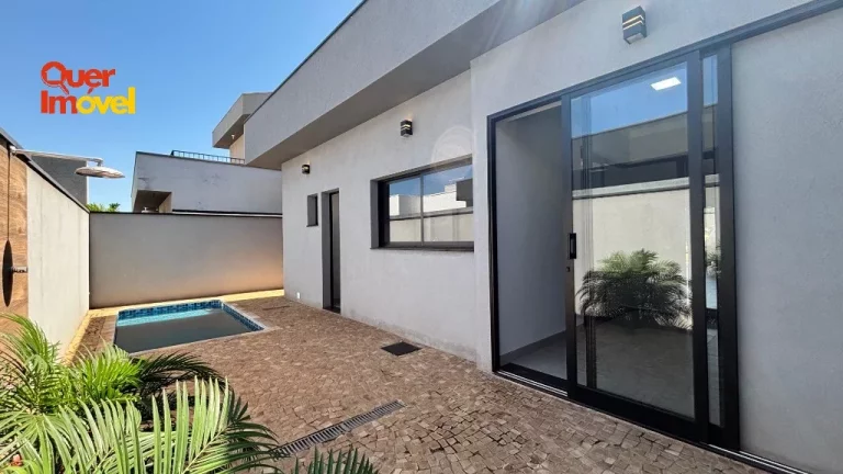 Imagem Venda Casa em Condomínio Ribeirão Preto-SP Jardim Cybelli 3 quartos, 3 suítes, 2 salas, 4 vagas 154 m² Área