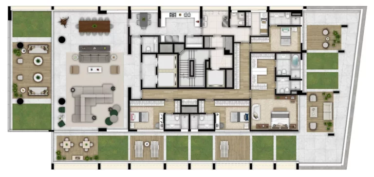 Imagem Apartamento 4 dormitórios em Vila Nova Conceição São Paulo SP, apartment in São Paulo Brazil