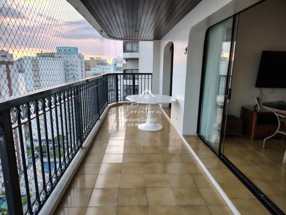Imagem Imóvel de luxo à venda: Apartamento de 3 quartos em Pitangueiras, Guarujá-SP - 171m², 2 vagas de garagem