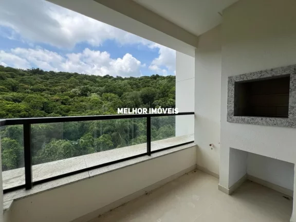 Imagem Apartamento Novo com churrasqueira a carvão na sacada com linda vista pra reserva
