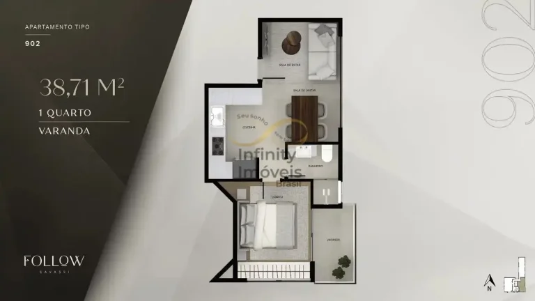 Imagem Follow Savassi Residence - Apartamento à venda no bairro Savassi - Belo Horizonte/MG