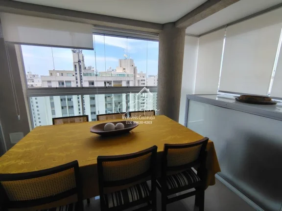 Imagem Apartamento novo com lazer em Guarujá-SP, Pitangueiras: 2 quartos, 1 suíte, 2 salas, 2 banheiros, 1 vaga, 80m². Venha conferir!
