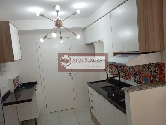 Imagem Alugo Oportunidade no Jd Cidália. Apartamento de 1 Dormitório com Planejados, cozinha planejada, box, lustres, Área Gourmet com 2 Churrasqueiras, Academia, Brinquedoteca. Locação R$: 1.350 e 275 Condomínio.