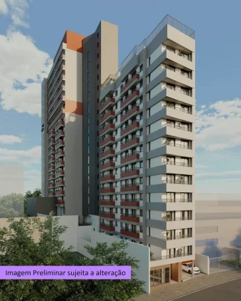 Imagem Apartamento à venda em São Paulo-SP, na Vila Madalena: 2 quartos, 1 banheiro, 36m² - Condomínio Station Vila Madalena