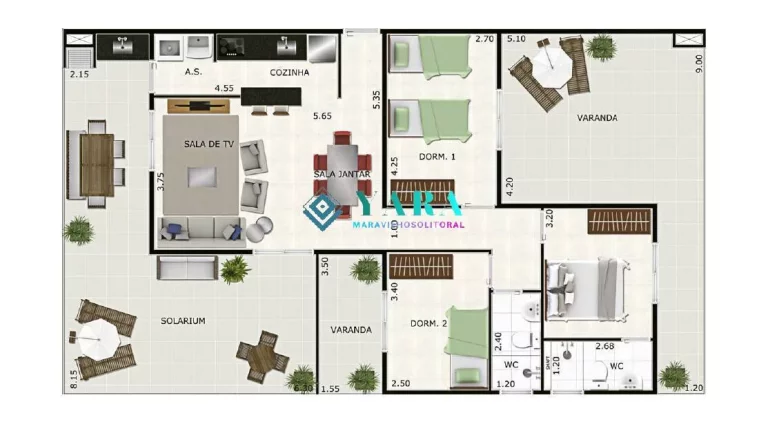 Imagem Apartamento com 2 Quartos à Venda, 57 m² em Praia Grande - Ubatuba