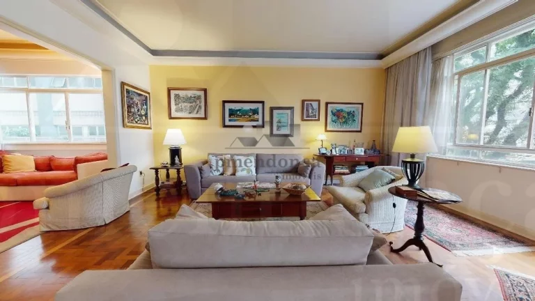 Imagem Apartamento em Higienópolis com 4 quartos (2 suites), e 1 vaga, 285m²