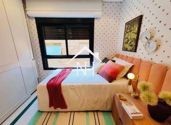 Imagem Apartamento de 147m c/4 dormitórios (2 suítes),2 vagas,terraço gourmet,Academia,Brinquedoteca,Quadra,Piscina Aquecida,churrasqueira,salão de festas
