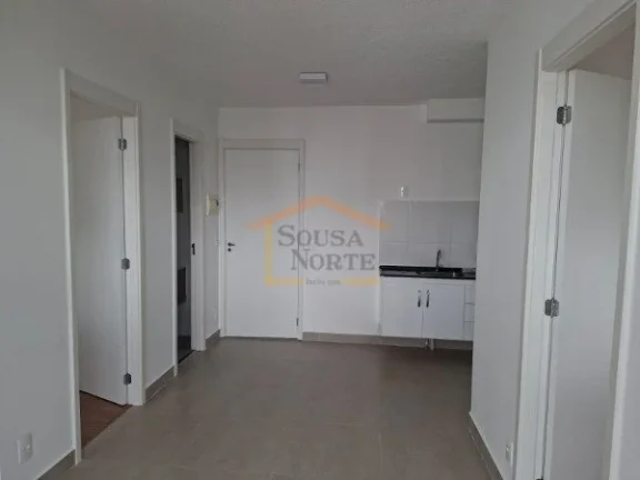 Imagem Apartamento, 2 dormitórios, 1 banheiro, sacada, sala integrada com cozinha, area de serviço. Imóv...
